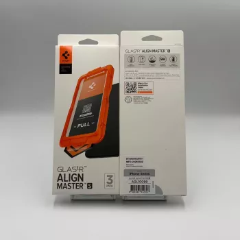 Spigen ALM GLAS.TR SLIM gehard glas schermbescherming voor Apple iPhone 17 Pro Max (3-pack, transparant)