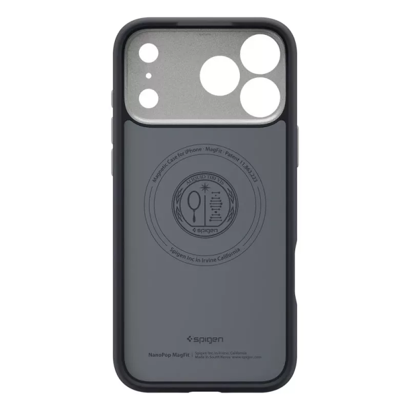 Spigen Nano Pop Mag MagSafe iPhone 17 Pro Max hoes Black Sesame