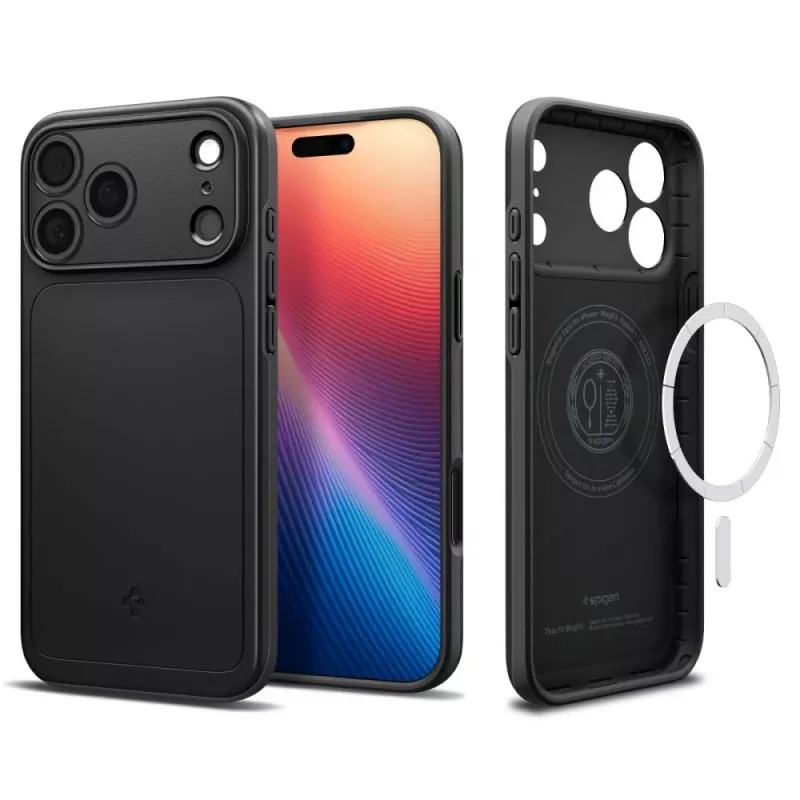 Spigen Thin Fit Mag MagSafe iPhone 17 Pro zwart