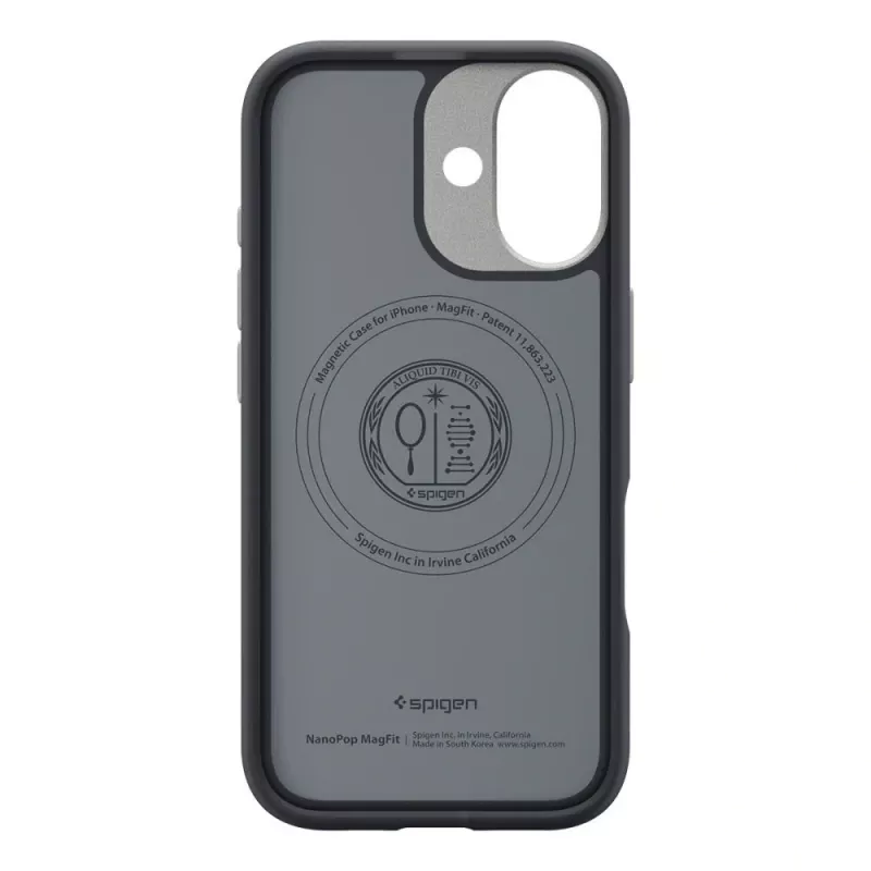 Spigen Nano Pop Mag MagSafe hoesje voor iPhone 17 Black Sesame