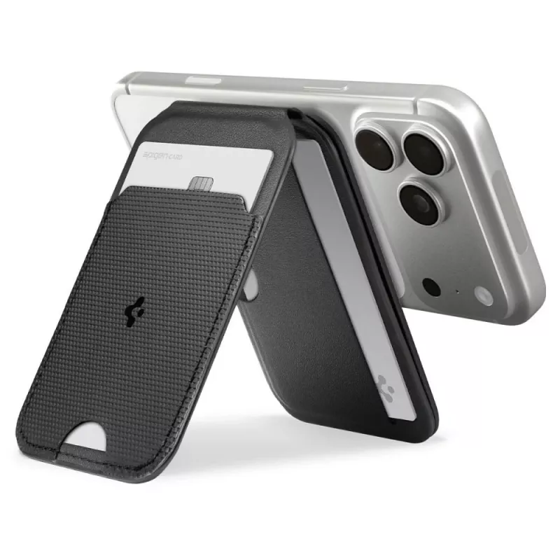 SPIGEN S314-2 Slim Fold Tripod MagSafe universele magnetische kaarthouder zwart