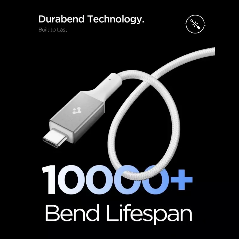 SPIGEN EB10015CC Essential USB-C naar USB-C kabel 100W 150cm Wit