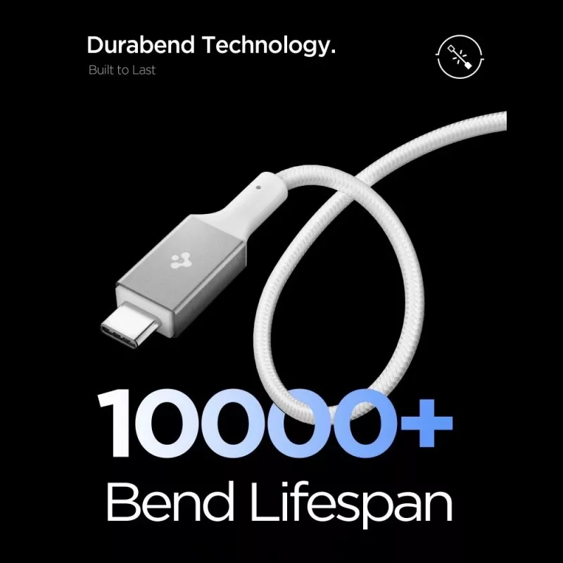 SPIGEN EB24015CC Essential Type-C kabel 240W 150cm Wit