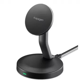 SPIGEN EF151MS Essential magnetische MagSafe draadloze oplader 15W zwart