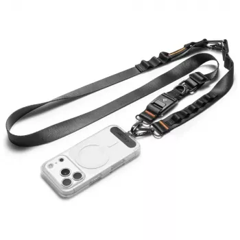 Spigen DA30M Universele Lanyard Strap Crossbody Zwart