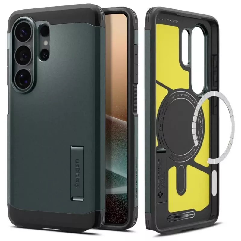 Spigen Tough Armor Mag MagSafe Galaxy S26 Ultra Abyss Green