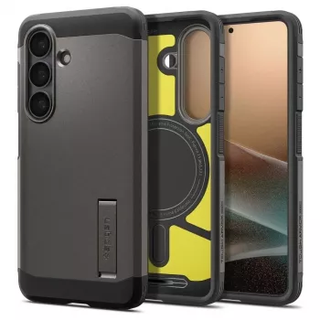 Spigen Tough Armor Mag MagSafe Case voor Samsung Galaxy S26+ - Grijs