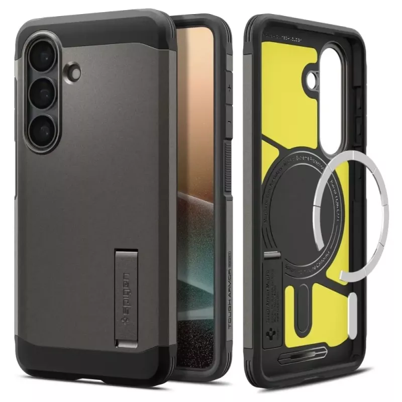 Spigen Tough Armor Mag MagSafe Case voor Samsung Galaxy S26+ - Grijs
