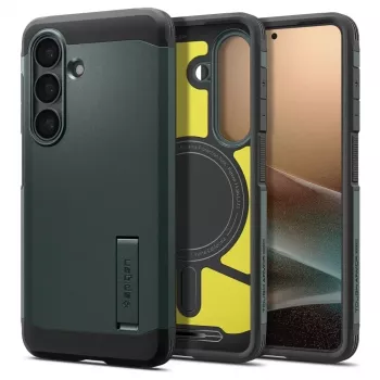 Spigen Tough Armor Mag MagSafe Case voor Samsung Galaxy S26+ - Groen