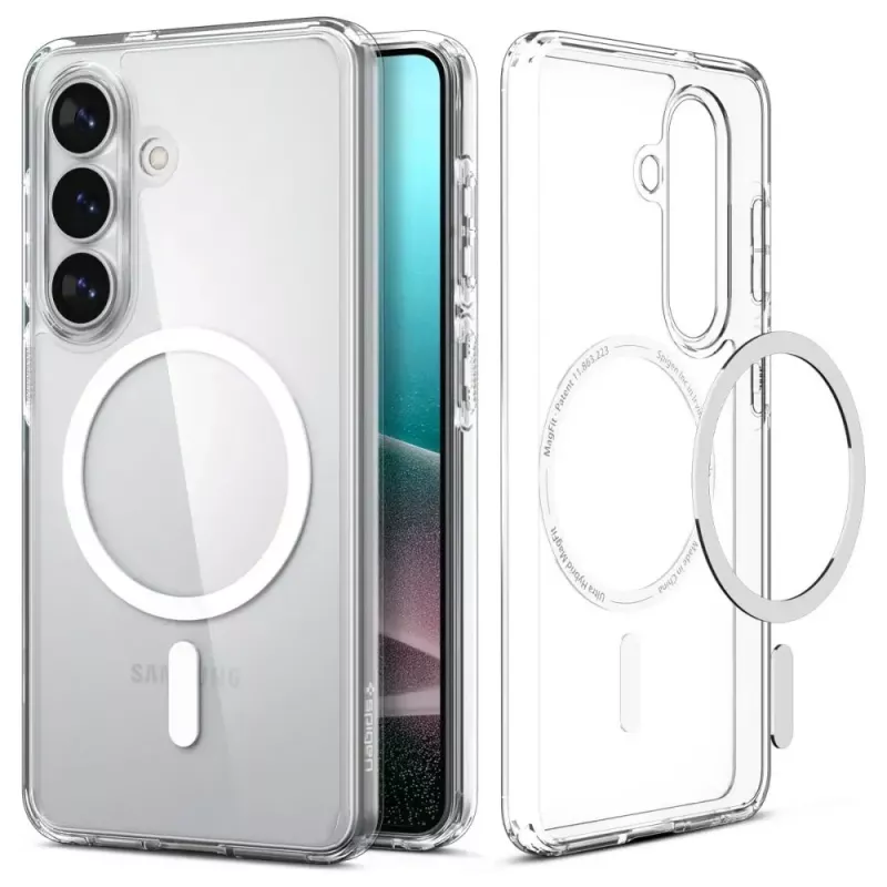 Spigen Ultra Hybrid Mag Magsafe Galaxy S26 Clear/Wit
