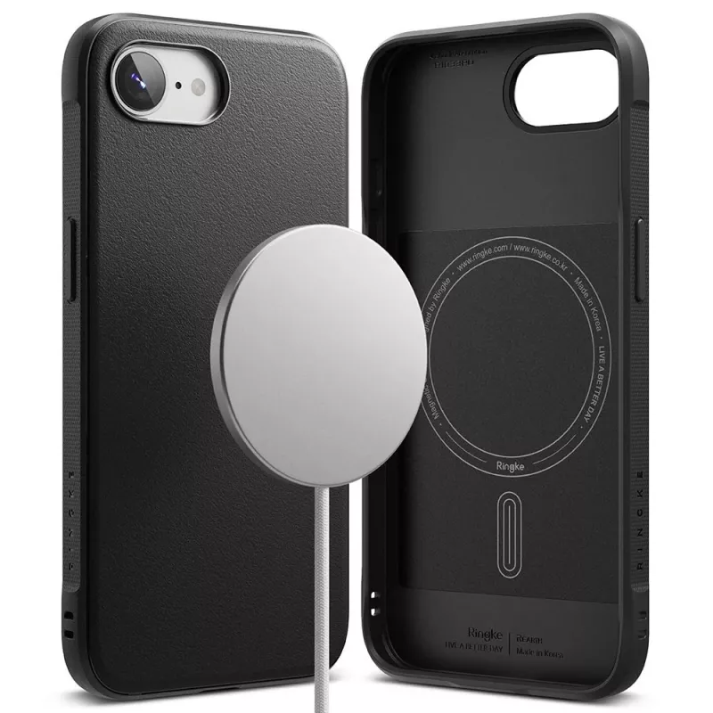 RINGKE ONYX Magnetic MagSafe hoesje voor iPhone 16E / 17E, zwart