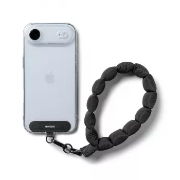 RINGKE HOLDER & PUFFER HAND STRAP CALM ZWART