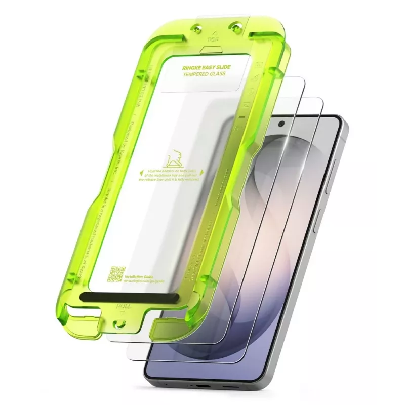 Ringke Easy Slide 2-pack gehard glas schermbeschermer voor Samsung Galaxy S26 clear