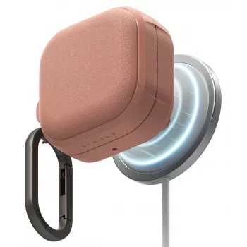 Ringke Onyx Magnetic MagSafe Case voor Samsung Galaxy Buds 4 / 4 Pro - Constant Coral
