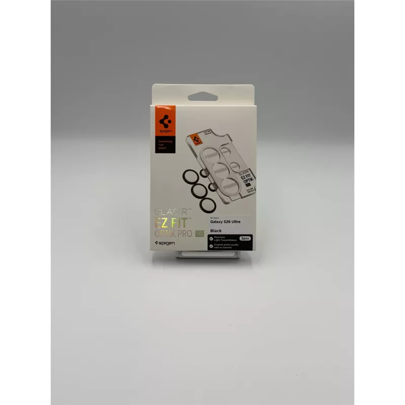 Spigen Optik Pro HD GLAS.TR EZ Fit Camera Protector 2-pack voor Samsung Galaxy S26 Ultra - Zwart
