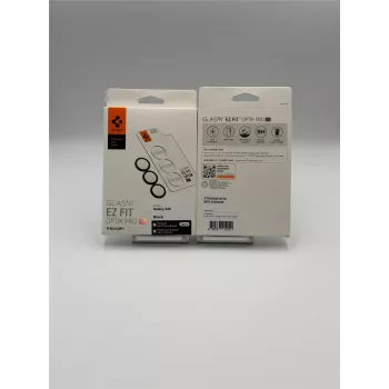 Spigen Optik Pro HD GLAS.TR EZ Fit Camera Protector 2-pack voor Samsung Galaxy S26 - Zwart