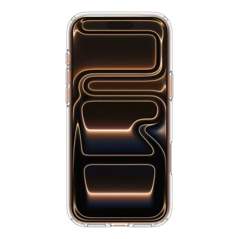 Spigen Ultra Hybrid Mag MagSafe iPhone 17 Pro Max transparant/oranje