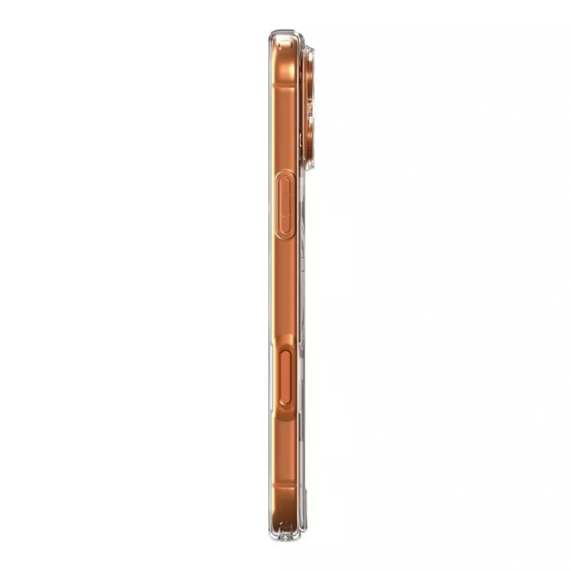 Spigen Ultra Hybrid Mag MagSafe iPhone 17 Pro Max transparant/oranje