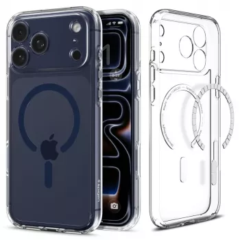 SPIGEN ULTRA HYBRID MAG MAGSAFE IPHONE 17 PRO TRANSPARANT/DIEPBLAUW