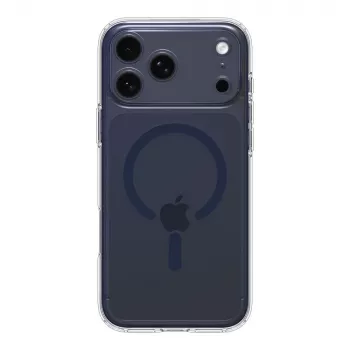 SPIGEN ULTRA HYBRID MAG MAGSAFE IPHONE 17 PRO TRANSPARANT/DIEPBLAUW