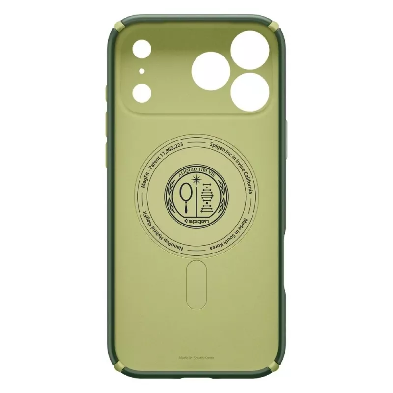 SPIGEN Nano Pop Hybrid Mag MagSafe Case voor Apple iPhone 17 Pro, Avocado Green