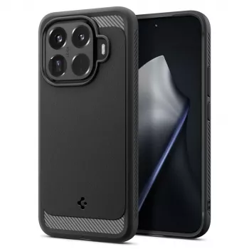 Spigen Rugged Armor Hoesje voor Xiaomi 15T Pro, mat zwart