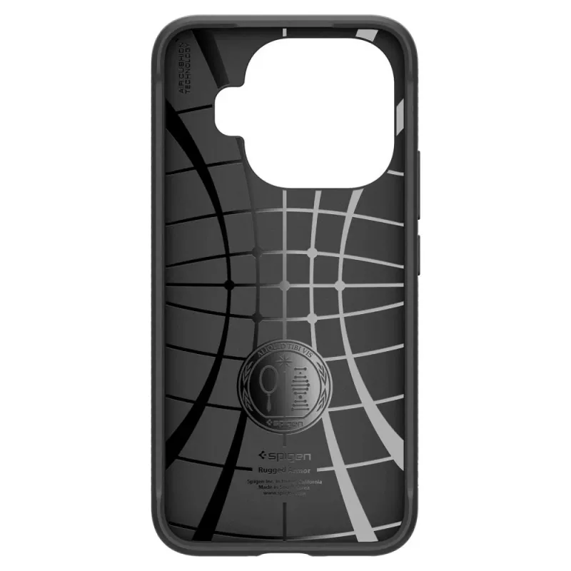 Spigen Rugged Armor Hoesje voor Xiaomi 15T Pro, mat zwart