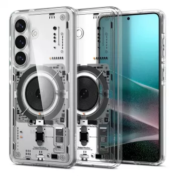 Spigen Ultra Hybrid Mag MagSafe-hoes voor Samsung Galaxy S26+ Neo One - transparant