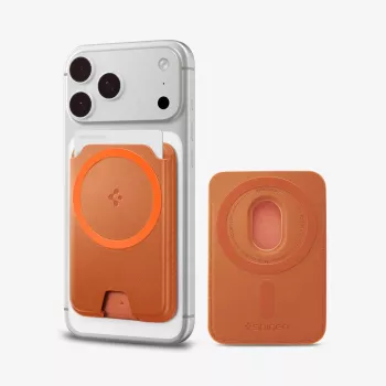 Spigen Valentinus MagFit+ MagSafe universele magnetische kaarthouder metallic oranje