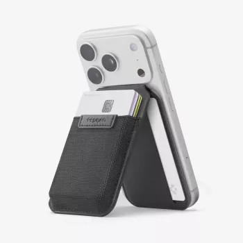 Spigen S314-4 Slim Fold statief portemonnee MagSafe zwart