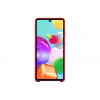 Samsung Galaxy A41 silicone cover hoesje rood