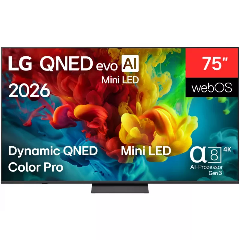 LG 75QNED83B6A 75 inch QNED MiniLED 4K Smart-tv (2024)