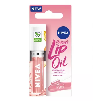 NIVEA Caring Lip Oil Rose lippenolie 5,5 ml