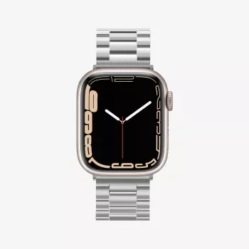 Spigen Modern Fit Link armband voor Apple Watch 42/44/45/49mm - zilver