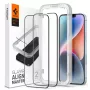 Spigen AlignMaster Glass Full Coverage screenprotector voor Apple iPhone 13/13 Pro/14/16E/17E zwart (2-pack)