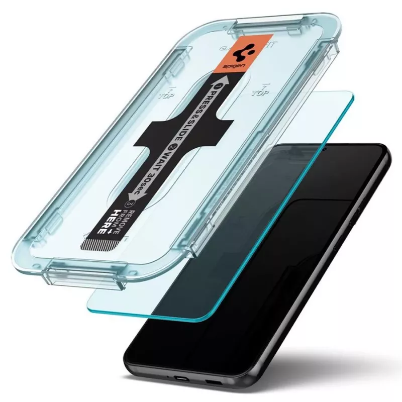 Spigen Glas.tR EZ Fit gehard glas screenprotector 2-pack voor Samsung Galaxy S22