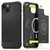 Spigen Rugged Armor Mag MagSafe iPhone 14 hoes mat zwart