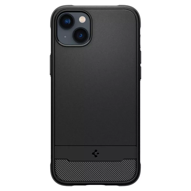 Spigen Rugged Armor Mag MagSafe iPhone 14 hoes mat zwart