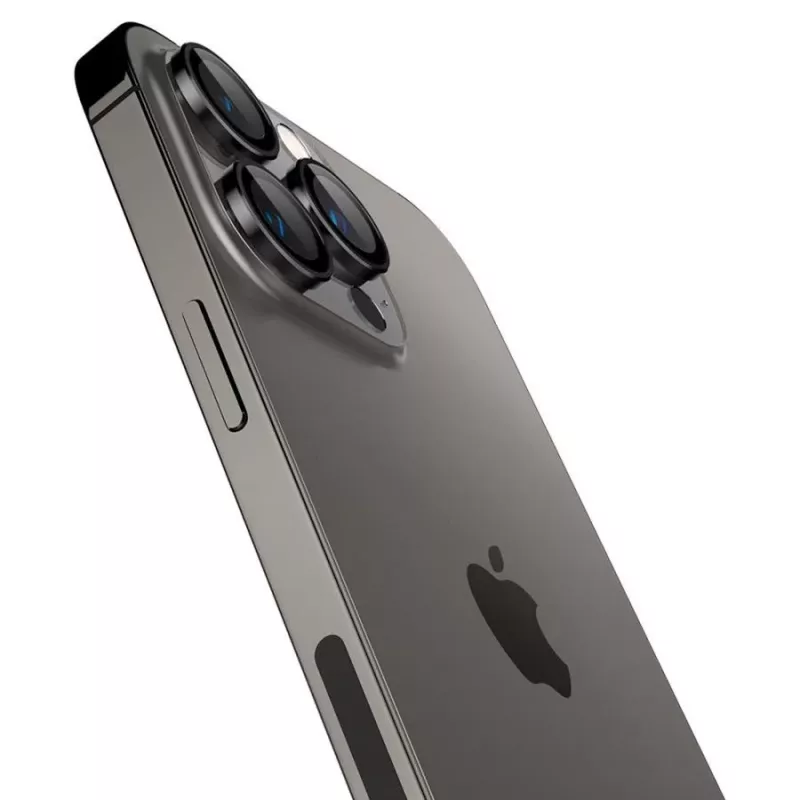 Spigen Optik.TR EZ Fit cameraprotector 2-pack voor iPhone 14 Pro / 14 Pro Max - zwart