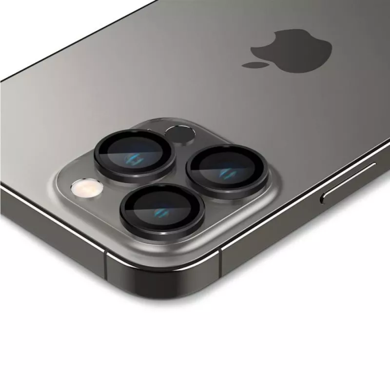 Spigen Optik.TR EZ Fit cameraprotector 2-pack voor iPhone 14 Pro / 14 Pro Max - zwart