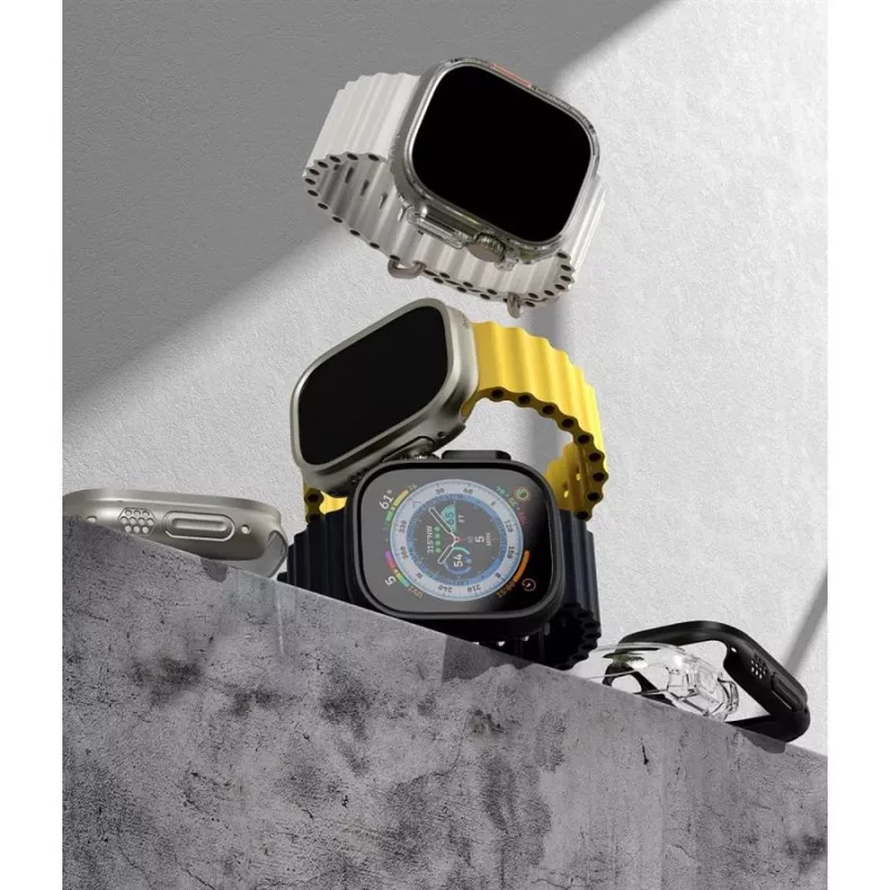 Ringke Slim 2-pack Apple Watch Ultra (49 mm) transparant & titaniumgrijs