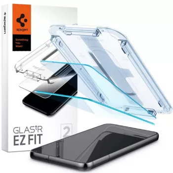 Spigen Glas.tR EZ Fit Tempered Glass Schermbeschermer voor Samsung Galaxy S23 (2-pack) Clear