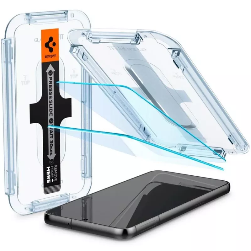 Spigen Glas.tR EZ Fit Tempered Glass Schermbeschermer voor Samsung Galaxy S23 (2-pack) Clear