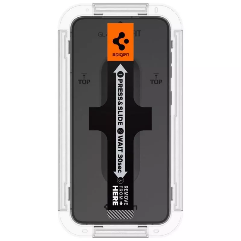 Spigen Glas.tR EZ Fit Tempered Glass Schermbeschermer voor Samsung Galaxy S23 (2-pack) Clear