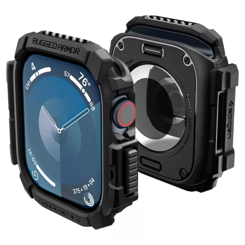 SPIGEN Rugged Armor Apple Watch 10 / 11 (46 mm) mat zwart