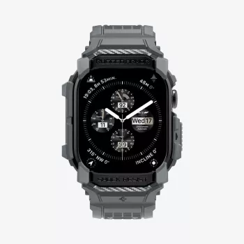 SPIGEN RUGGED ARMOR PRO APPLE WATCH 10 / 11 (46 MM) DONKERGRIJS
