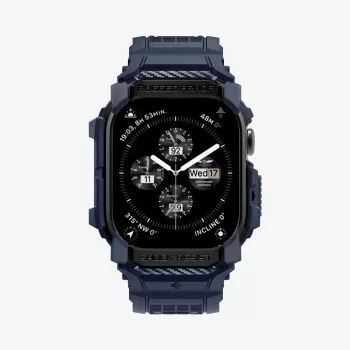 SPIGEN RUGGED ARMOR PRO APPLE WATCH 10 / 11 (46 MM) NAVY BLAUW