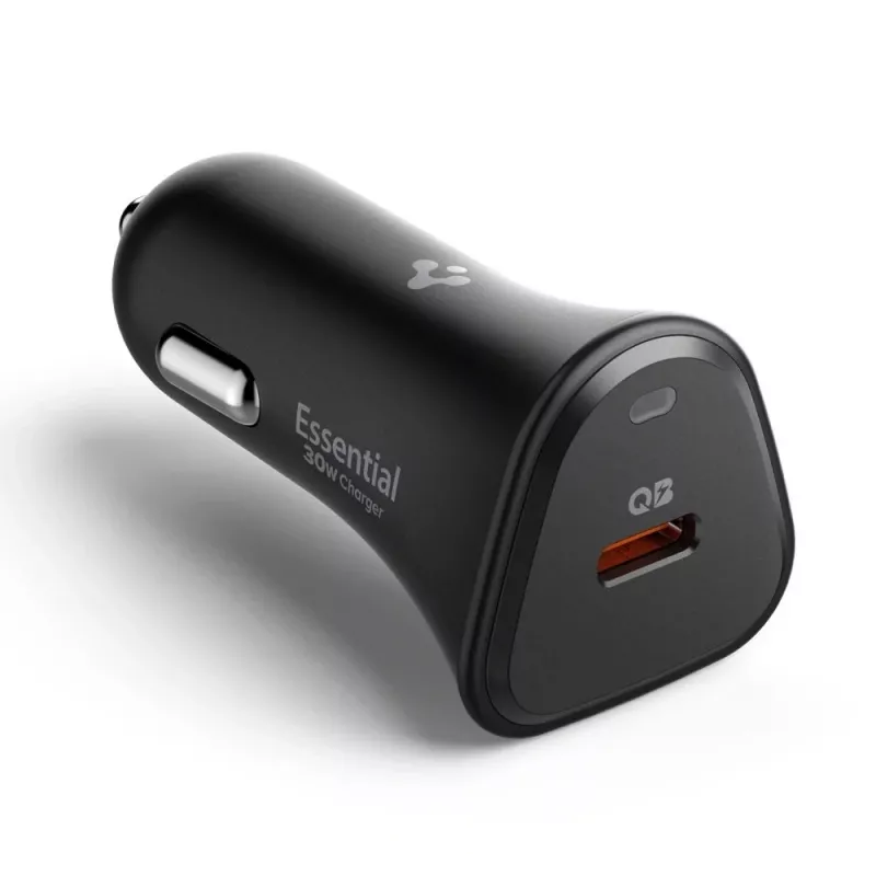 SPIGEN ESSENTIAL EV301 1-PORT AUTOLADER 30W ZWART