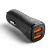 SPIGEN Essential EV302 2-poorts autolader 30W zwart