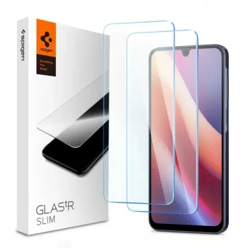 SPIGEN GLAS.tR SLIM 2-pack displaybeschermfolie van gehard glas voor Samsung Galaxy A16 4G/5G, A26 5G, A17 4G/5G - Clear